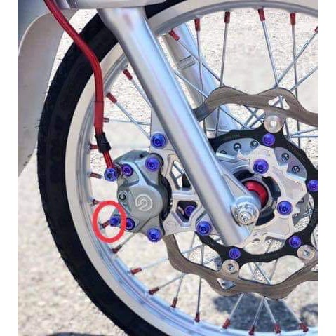 Ốc gió heo brembo,  ốc gió 10li  sử dụng riêng cho Heo Brembo Titanium Gr5