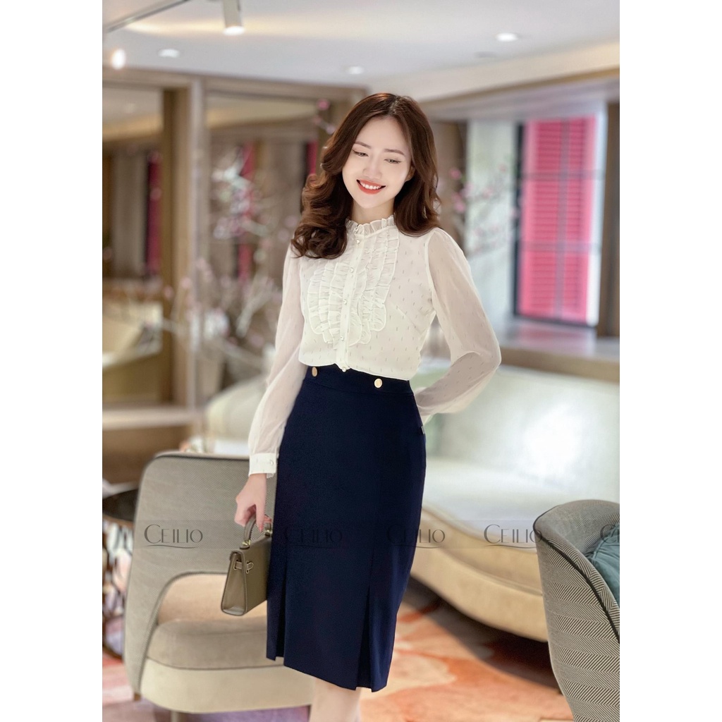 Sơ mi thiết kế SM76 trắng