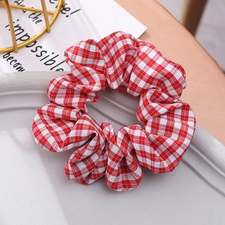Cột tóc, buộc tóc vải Scrunchies hình Caro mini