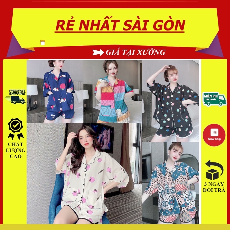 Đồ Ngủ Đùi cánh dơi 40-100kg Bigsize Cao Cấp Kiểu Dáng Đẹp Vải lụa Nhật Lạnh Mặc Cực Thích