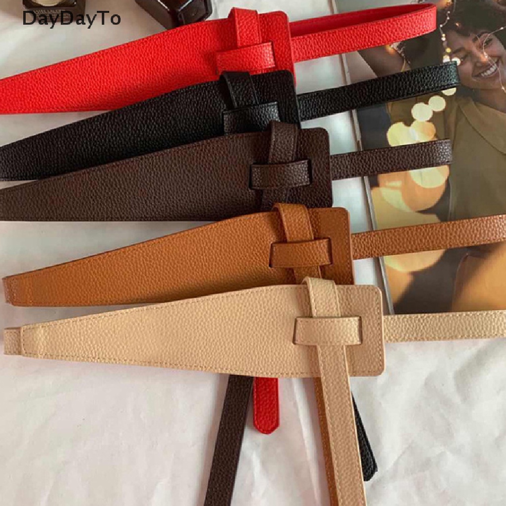 Thắt Lưng Da Pu Mềm Mại Thiết Kế Thắt Nút Độc Đáo Thời Trang Mùa Hè Cho Nữ