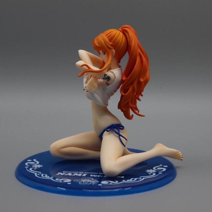 Anime One Piece Nami BB Ver. PVC Action Hình Áo tắm Sexy Sưu tập Mô hình Quà tặng Giáng sinh