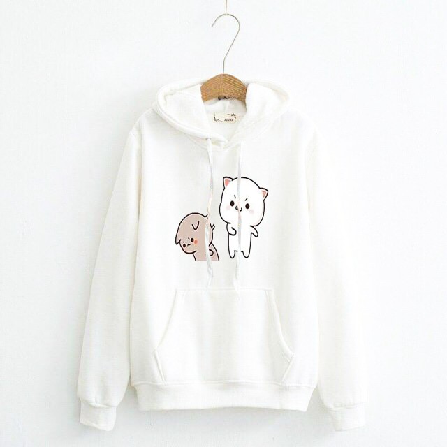 Áo Nỉ Hoodie Nam Nữ Đều Mặc Được MÈO CUTE New Hot Trend Vải Nỉ Bông Dày Mịn Big Size > 100kg - HD00050 | BigBuy360 - bigbuy360.vn