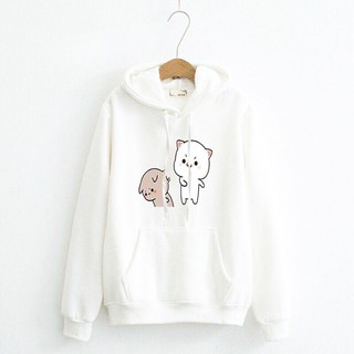 Áo Nỉ Hoodie Nam Nữ Đều Mặc Được MÈO CUTE New Hot Trend Vải Nỉ Bông Dày Mịn Big Size > 100kg - HD00050