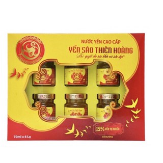 Nước yến cao cấp yến sào Thiên Hoàng 12% lốc 6 hủ