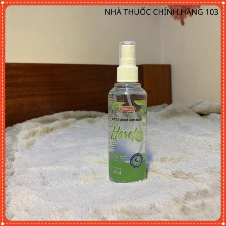 Nước Xịt Kháng Khuẩn Dung dịch Sát Khuẩn Dạng Xịt Hasoku Chính Hãng 100ml