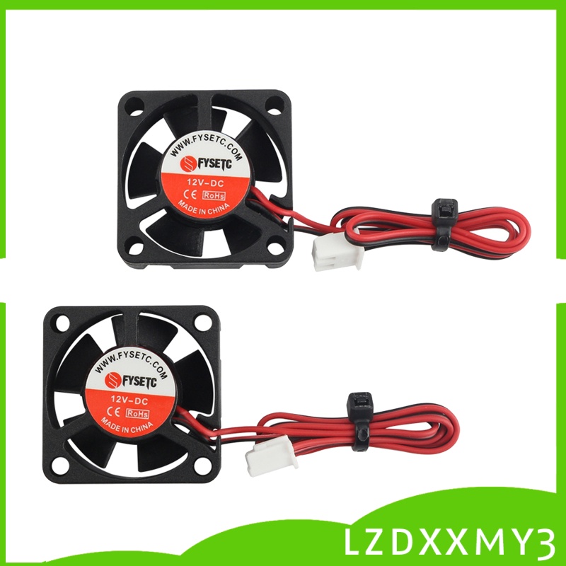 Set 2 Quạt Tản Nhiệt Không Chổi Than 12v Dc 3010 Cho Máy In 3d