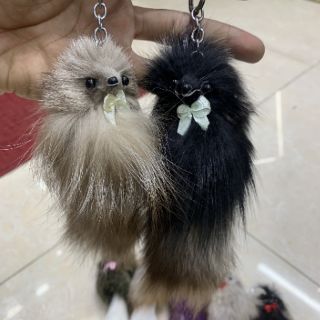 Móc khoá hồ ly lông thiệt