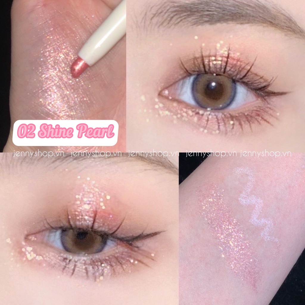 Bút Nhũ Mắt 2 Đầu Novo Star Eyes Clever Lying Silkworm Pen