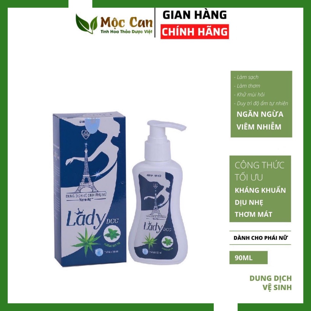 Dung Dịch Vệ Sinh Phụ Nữ Lady - 3 Mùi Hương - Dung Tích 90ml - Làm Sạch, Làm Thơm, Ngăn Ngừa Viêm Nhiễm ( video thật ) )