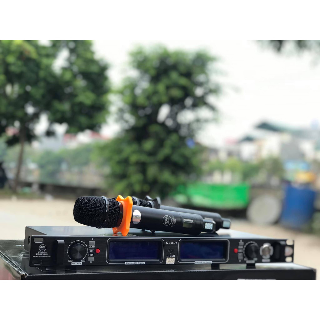 BỘ MICRO KHÔNG DÂY BFAUDIO K-308D+ PHIÊN BẢN 2022- SÓNG KHỎE DÀNH CHO AE ĐI SHOW