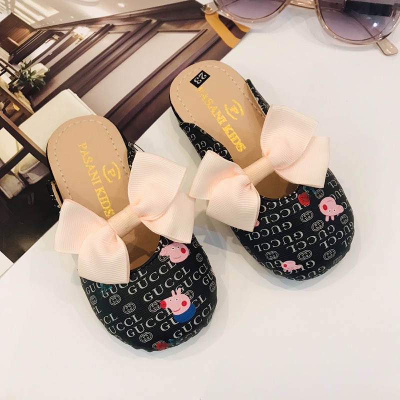 Sục Bé Gái nơ có hai màu siêu xinh