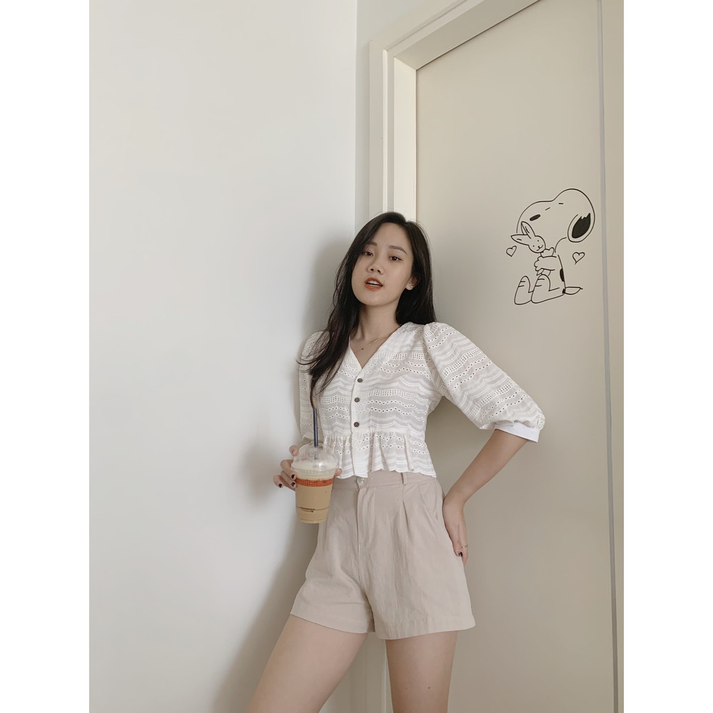 Quần đùi đũi nhăn QB166 1994closet | BigBuy360 - bigbuy360.vn