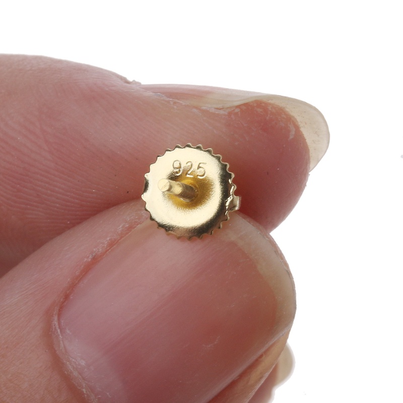 Set 4 Đôi Bông Tai Mạ Bạc 925 Gắn Đinh Tán An Toàn Tiện Dụng