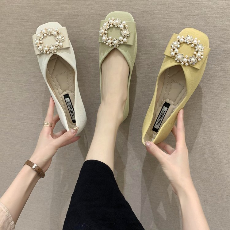 Giày Búp Bê Mũi Tròn Thời Trang Thanh Lịch Cho Nữ