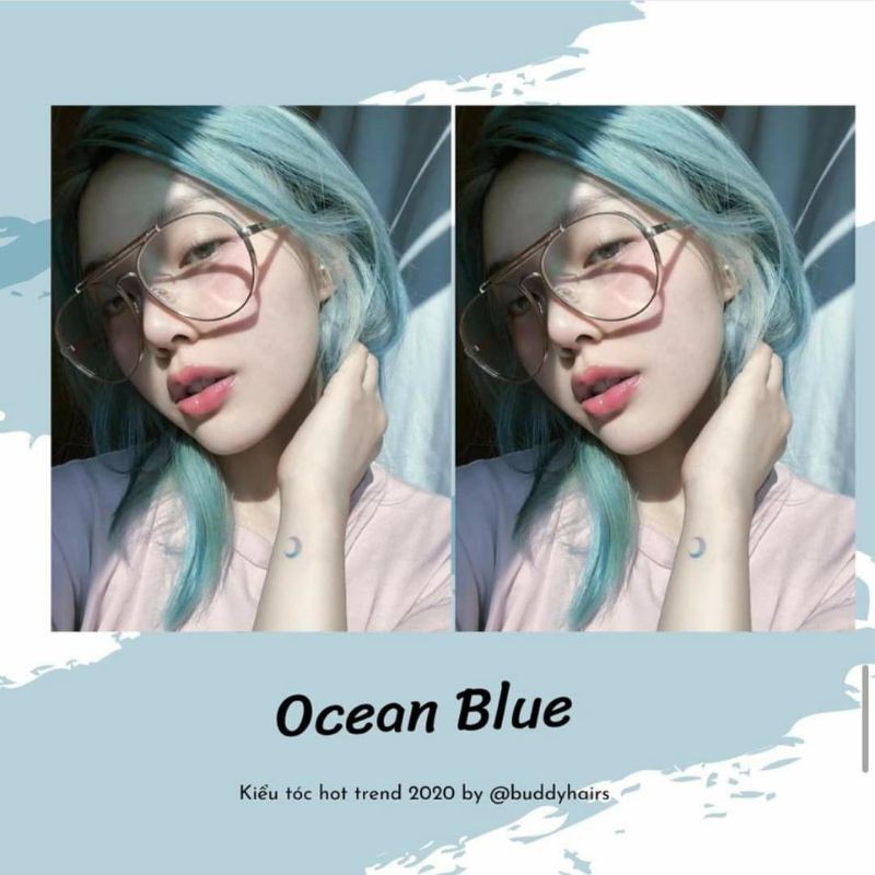 combo nhuộm xanh dương kèm oxi trợ nhuộm và combo tẩy | BigBuy360 - bigbuy360.vn