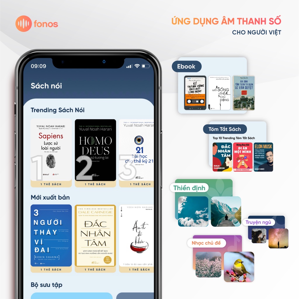 Gói Hội viên Ứng dụng sách nói Fonos: Gói 1 tháng