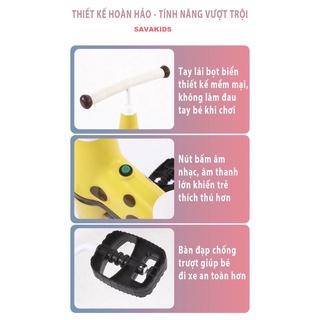 Xe chòi chân cho bé  từ 1-5 tuổi có bàn đạp, bản cao cấp Xizanbaybe