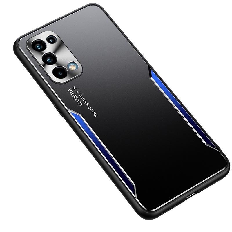 Ốp Điện Thoại PC+TPU + Hợp Kim Nhôm Chống Sốc Cho OPPO Reno 5 4G/5G