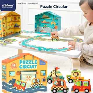 Bộ xếp hình puzzle circuit ô tô -mideer-chính hãng