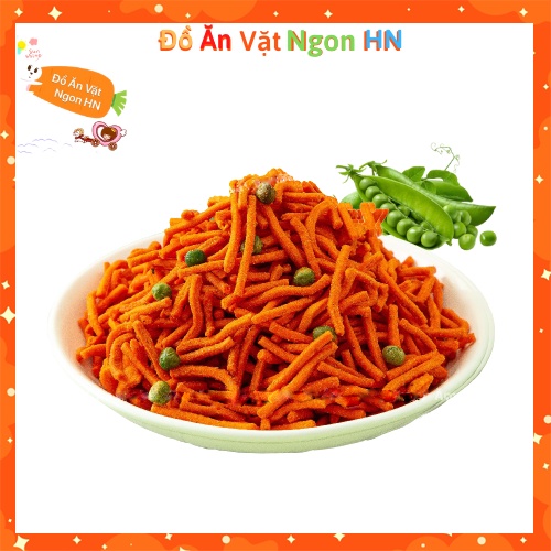 Đồ ăn vặt bim que tăm đậu hà lan 500g ăn vặt ngon không cay vị mặn nhẹ giòn ngon hấp dẫn giá rẻ