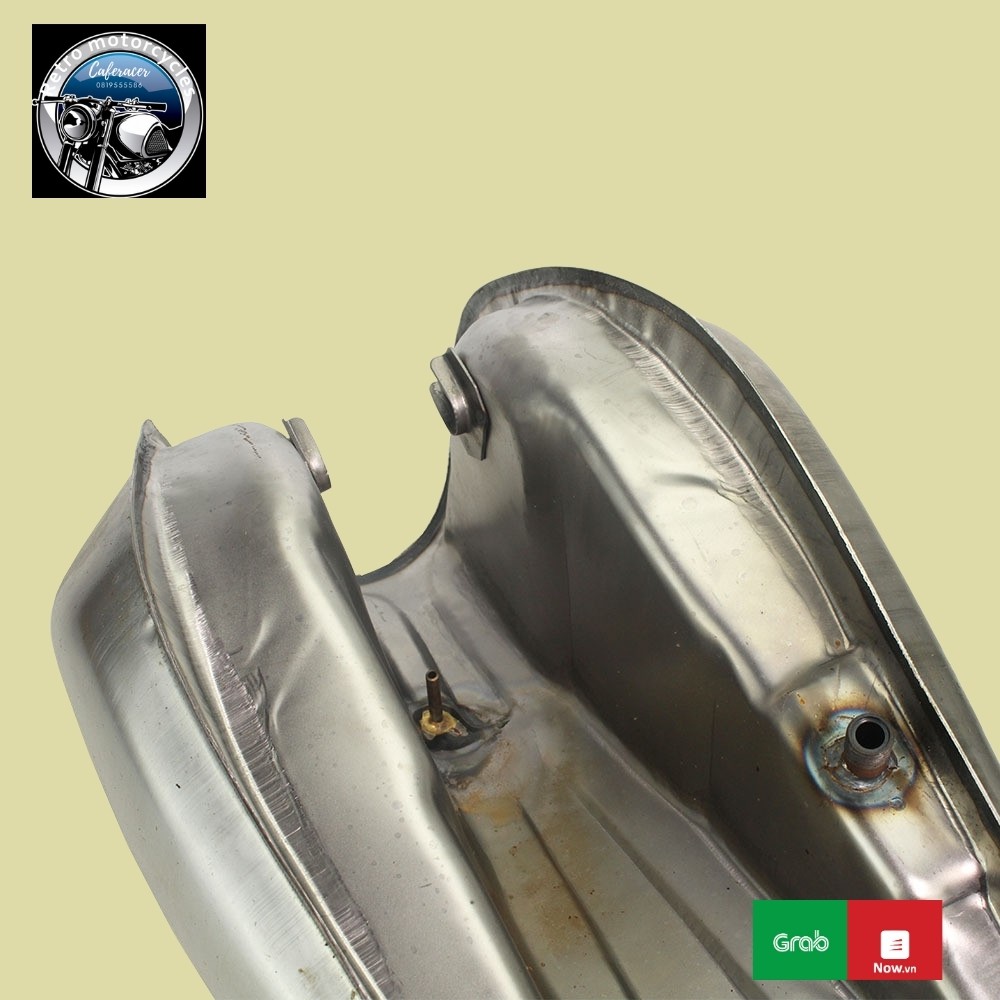 Bình Xăng độ chưa sơn dành cho  độ dáng Tracker, cafe racer ,Classic