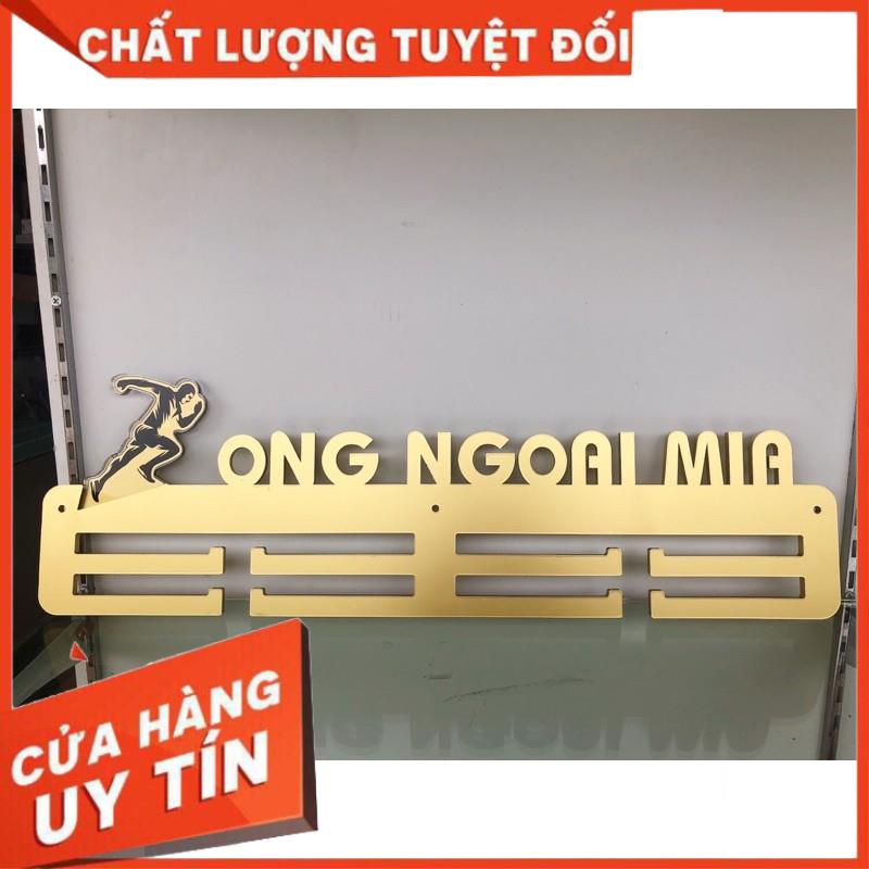 Giá treo huy chương điền kinh, 58x18, Vàng RichGold ánh kim