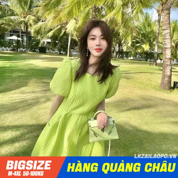 Đầm babydoll ⚡️𝐁𝐈𝐆𝐒𝐈𝐙𝐄⚡️ Váy nữ dáng suông tay ngắn cổ tròn mùa hè Phong cách Hàn Quốc Thời Trang tiểu thư sang chảnh cá tính xinh đẹp quảng châu cao cấp