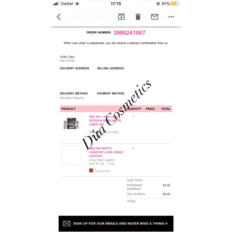 Set kẻ mắt + mascara Too Faced Sex Ed: Lash Is In Session Mascara & Liner Set