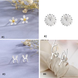 [RẺ VÔ ĐỊCH]Bông Tai-Hoa Tai-Khuyên Tai Bạc 925 Nhỏ Xinh Nhiều Mẫu
