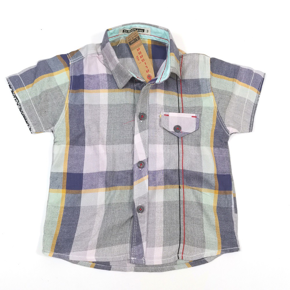 Áo sơ mi bé trai cộc tay bé trai từ 1 tuổi đến 8 tuôi 9-25kg