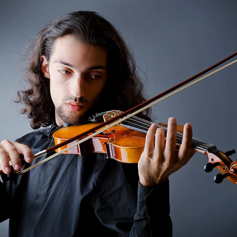 Bộ 3 Cung Kéo Đàn Violin 29.2 Inch Thay Thế Bằng Lông Ngựa Màu Trắng