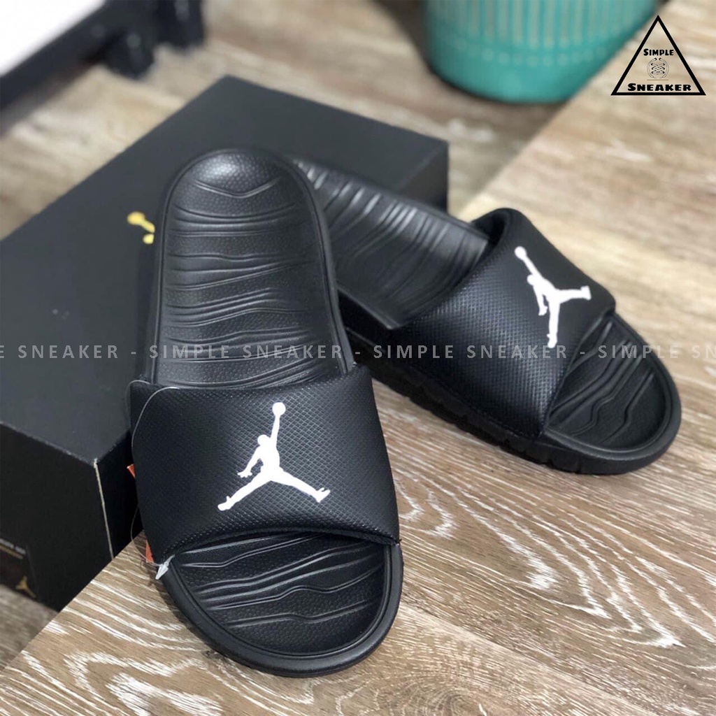 Dép Nike Jordan Chính Hãng FREESHIP Dép Jordan Break Slides Black White  [AR6374 010] - Simple Sneaker