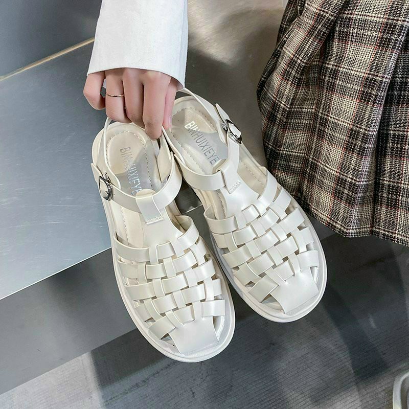 Sandal rọ Quảng Châu chất nhựa đúc cao cấp đế thô 5p lên chân chất lừ | BigBuy360 - bigbuy360.vn