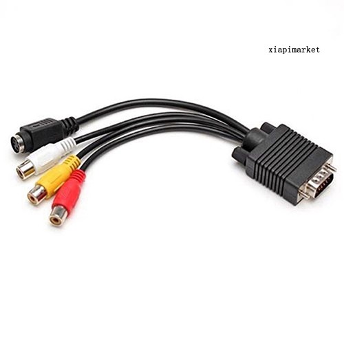 Bộ Chuyển Đổi Vga Sang Video Tv Out S-video Av Và 3 Rca