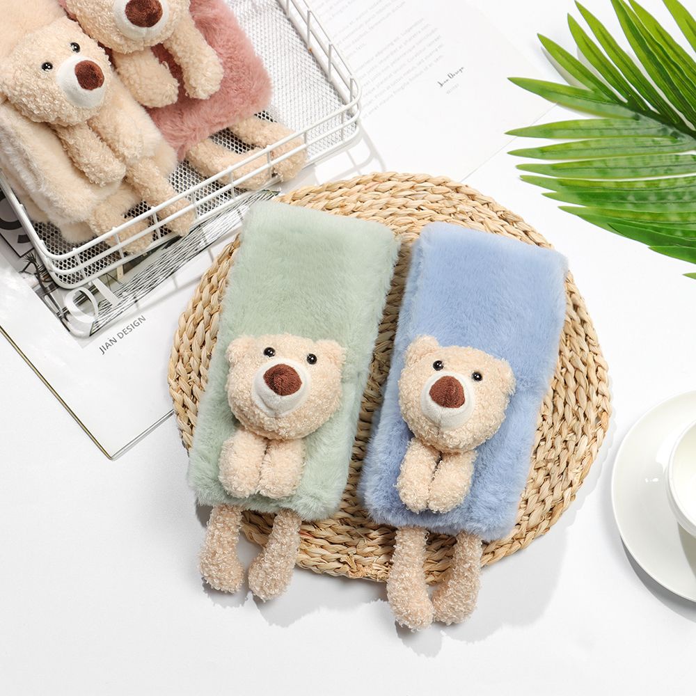 Khăn Choàng Cổ Bằng Lông Nhân Tạo Dày Dặn Chống Gió Giữ Ấm Thời Trang Cho Bé