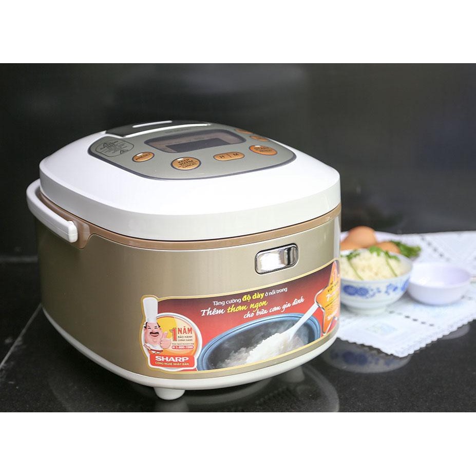 Nồi cơm điện tử 1,8 lít SHARP TH18GL MỚI 100% - có 9 chế độ nấu tự động- bảo hành 12 tháng