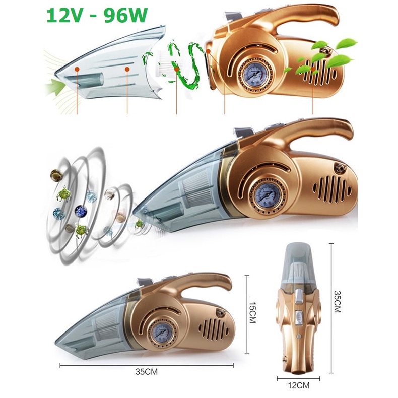 Bơm Ô tô 12V và Hút bụi đa năng