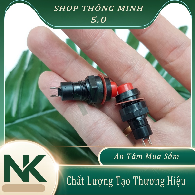 Công Tắc Bật Tắt Nguồn 3A 10MM Nút Nhấn Giữ On Off