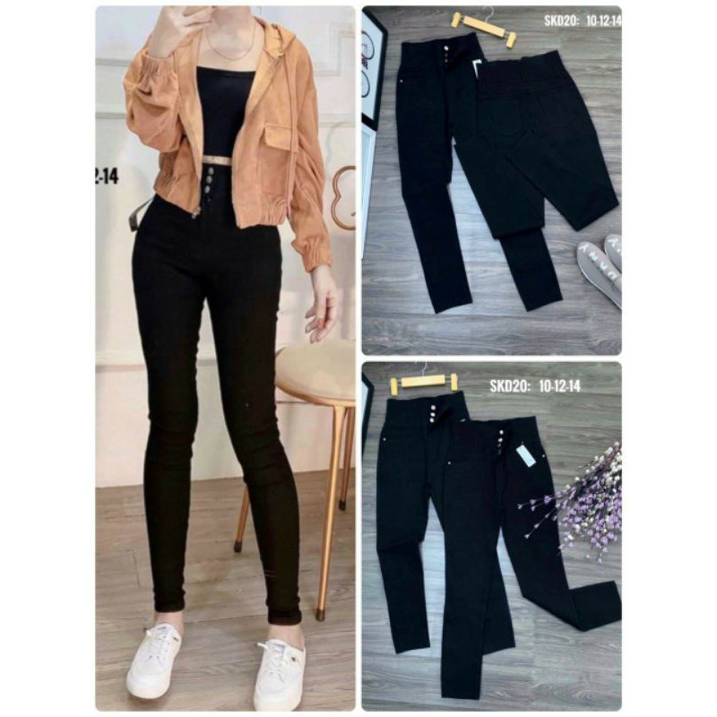 Quần sniky 3 nút lưng cao Bigsize siêu giãn | BigBuy360 - bigbuy360.vn