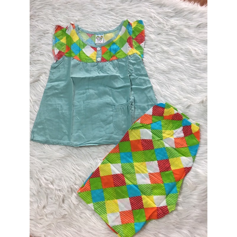 combo 8 bộ đồ bộ vải tole loại 1 size 6(12-13kg) quần lỡ
