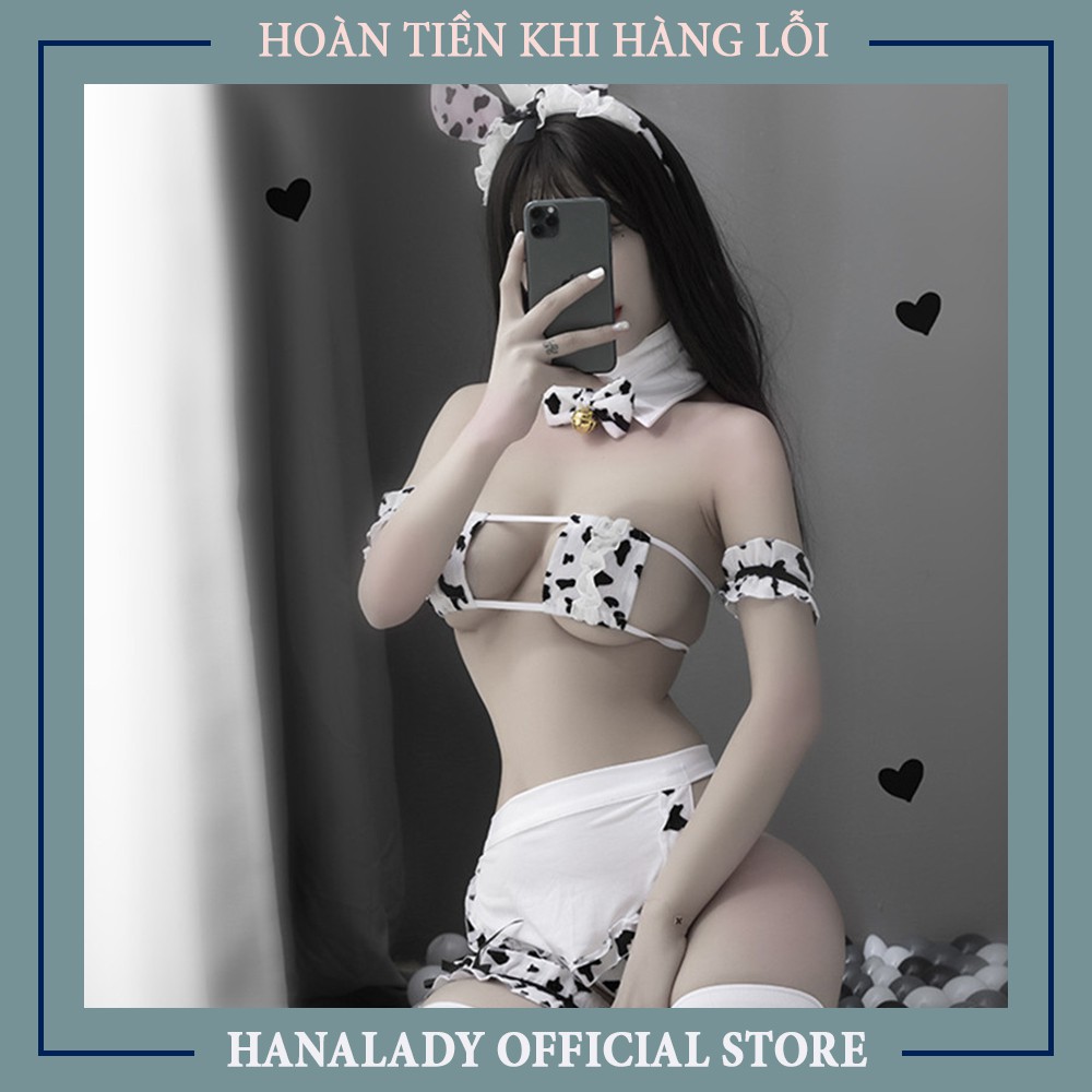 Đồ ngủ sexy -Đồ ngủ cosplay bò sữa quyến rũ gợi cảm siêu sexy chất liệu thun cotton mềm mịn C247 | BigBuy360 - bigbuy360.vn