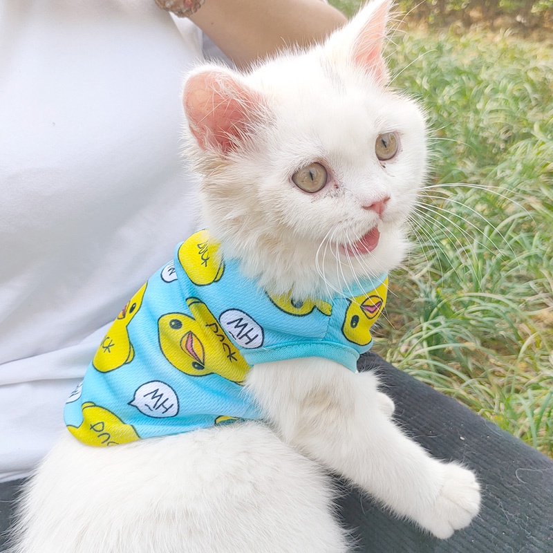 Áo Ba Lỗ Mỏng Mát Mẻ Chống Chảy Xệ Mùa Xuân Hè Cho Thú Cưng