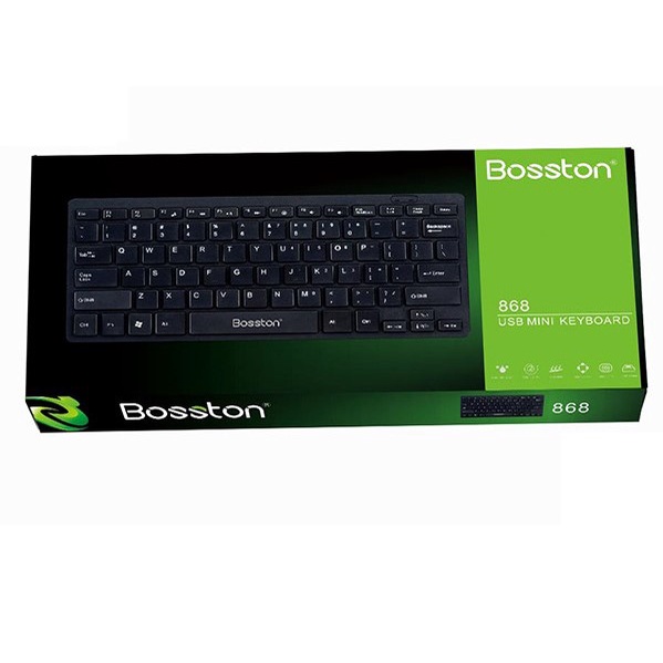 Bàn phím máy tính mini cao cấp Bosston 868 chính hãng NEW , nhỏ gọn, bấm nhạy, phù hợp văn phòng, học tập và giải trí