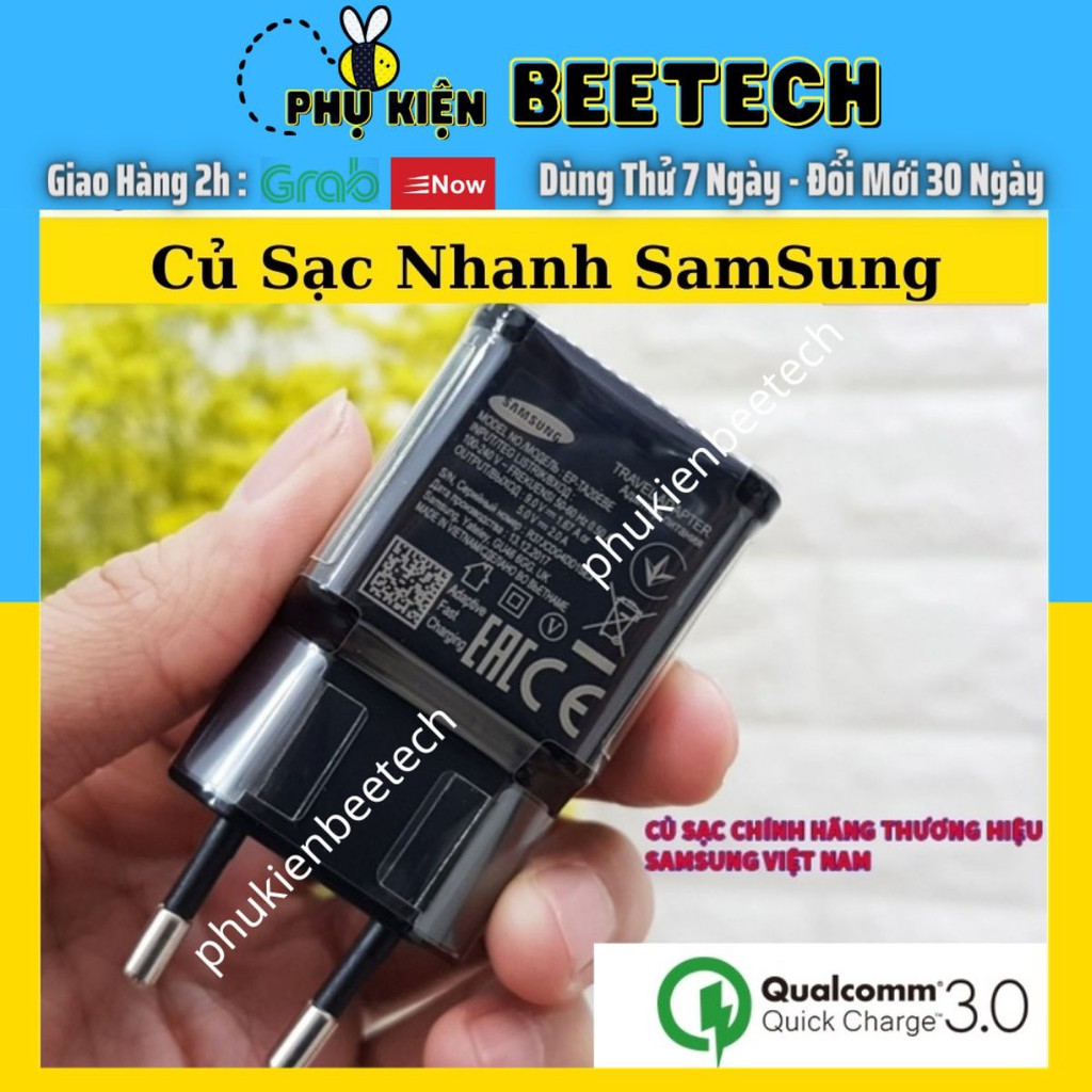 Bộ Sạc Nhanh Samsung S9/S10 Chân Type C - Q.C 3.0, Cho các đời điện thoại - Beetechvietnam