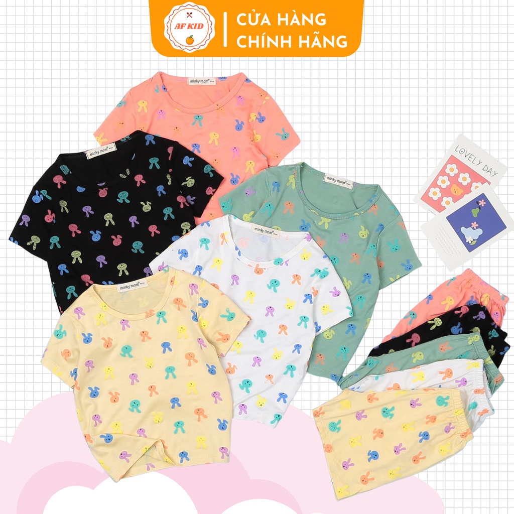 Bộ cộc tay cho bé 💖 bộ cộc tay THỎ 7 MÀU cho bé trai bé gái 💖 chất thun lạnh cao cấp siêu mềm siêu mát