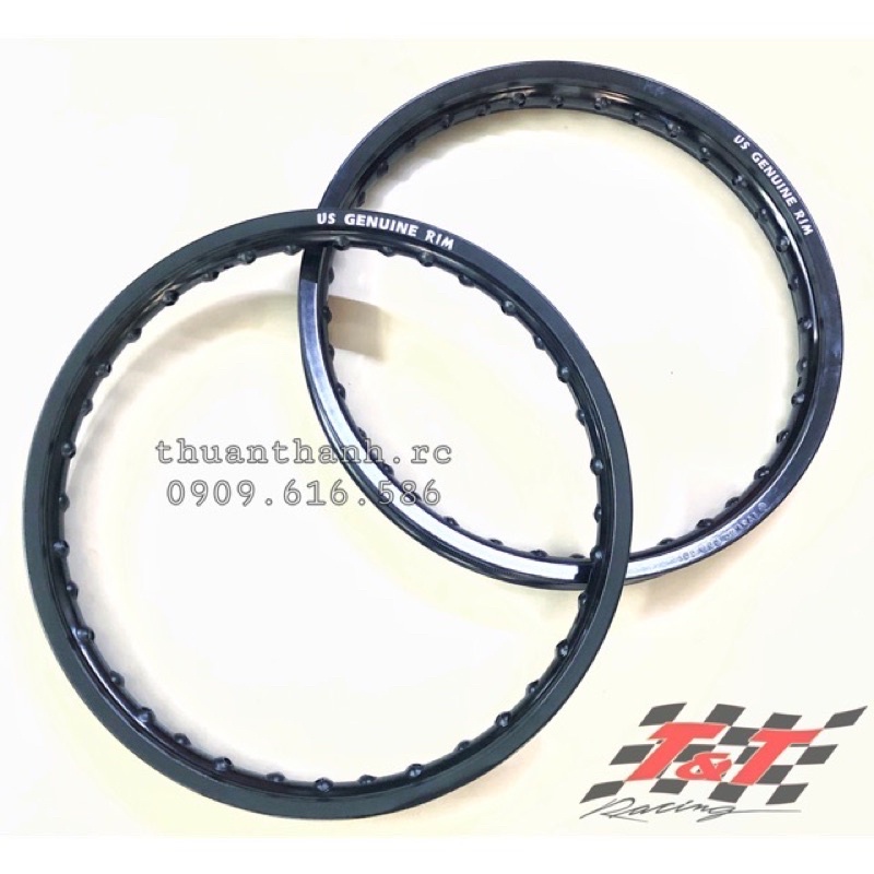 Niềng xe US Genuine Rim 1.4/1.6-Màu Đen/Bạc
