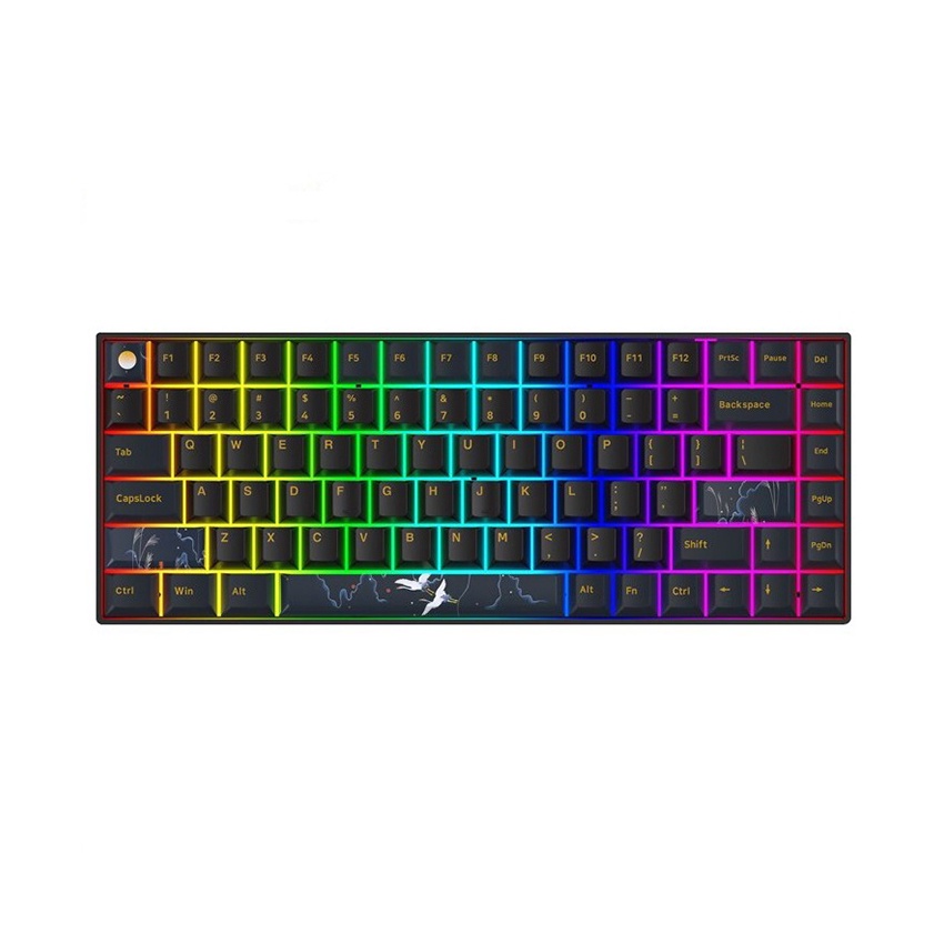 Bàn phím cơ mini máy tính không dây có dây chơi game gaming cao cấp giá rẻ bluetooth Newmen GM840 Pro White sw 78420