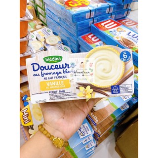 Phô mai kem sữa Bledina Douceurs Pháp vị Vani madagascar date mới 2022