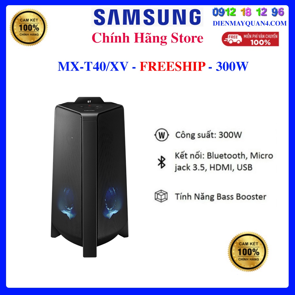 [Mã ELHAMS5 giảm 6% đơn 300K] Loa tháp Samsung MX-T40/XV - T40 - 300W